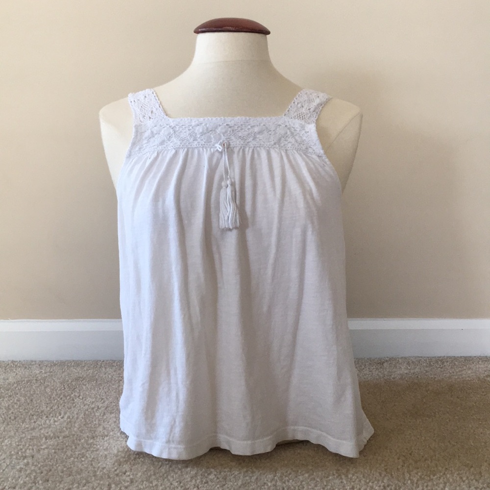 white tank top